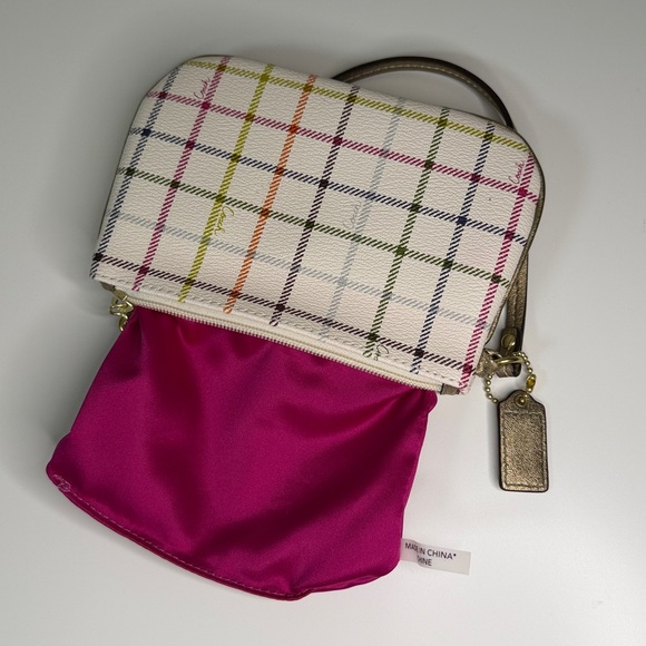 Coach | Peyton Heritage Tattersall Multicolor Wristlet Pouch - Picture 10 of 10